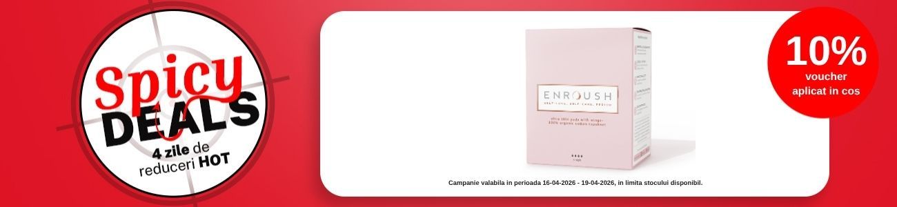 Spicy Deals cu 10% voucher aplicat in cos la Enroush