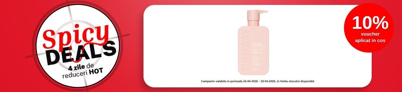 Spicy Deals cu 10% voucher aplicat in cos la Monday