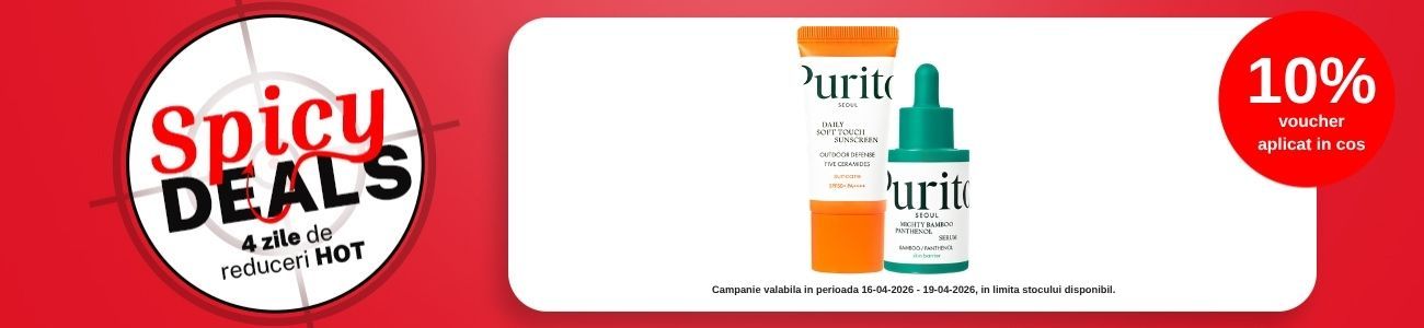 Spicy Deals cu 10% voucher aplicat in cos la Purito