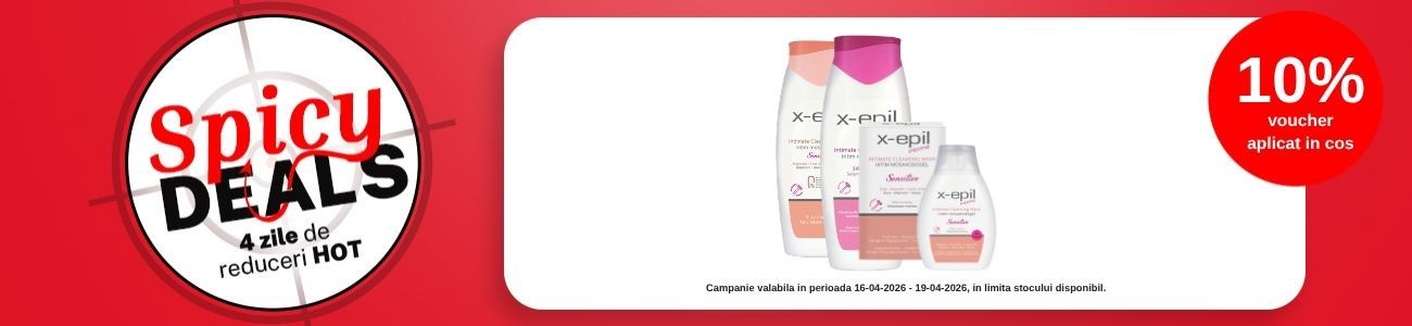 Spicy Deals cu 10% voucher aplicat in cos la X-epil
