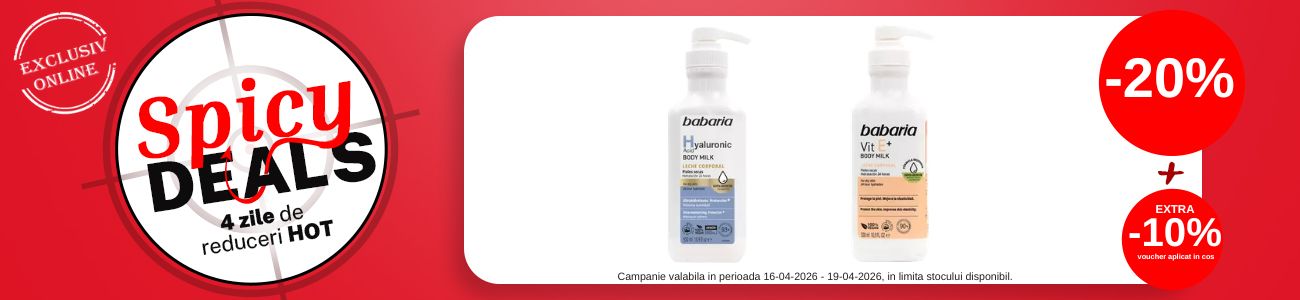Spicy Deals cu Extra 10% voucher aplicat in cos la Babaria