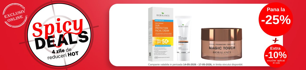 Spicy Deals cu Extra 10% voucher aplicat in cos la Bio Balance