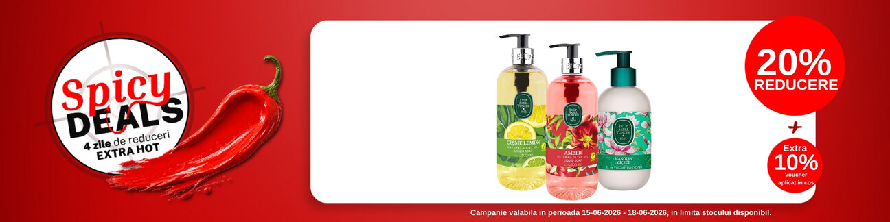 Spicy Deals cu extra 10% voucher aplicat in cos la Eyup
