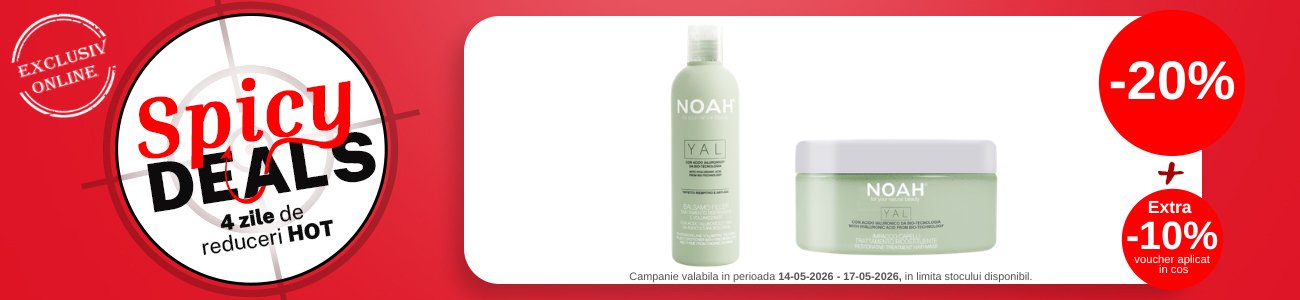 Spicy Deals cu Extra 10% voucher aplicat in cos la Noah