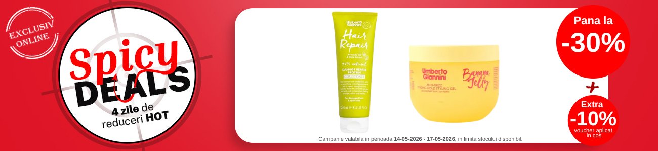 Spicy Deals cu Extra 10% voucher aplicat in cos la Umberto Giannini