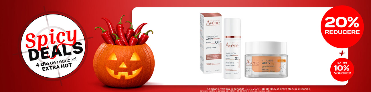 Spicy Deals cu extra voucher aplicat in cos 10% la Avene
