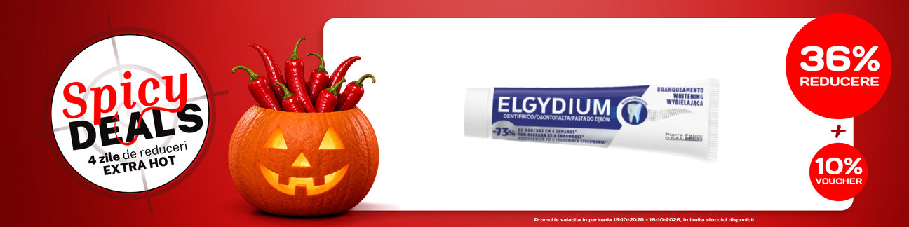Spicy Deals cu extra voucher aplicat in cos 10% la Elgydium