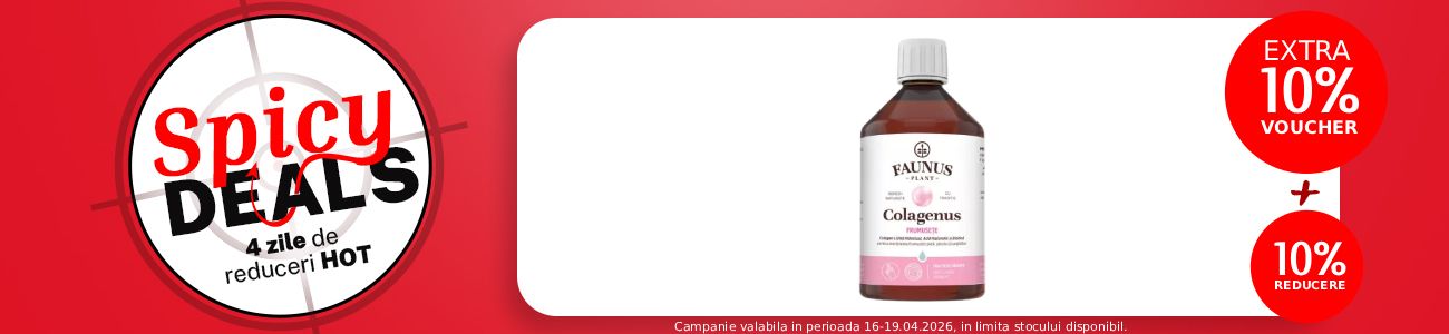Spicy Deals cu extra voucher aplicat in cos 10% la Faunus