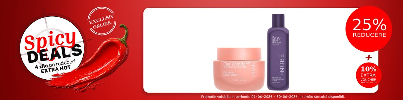 Spicy Deals cu extra voucher aplicat in cos 10% la Nobe