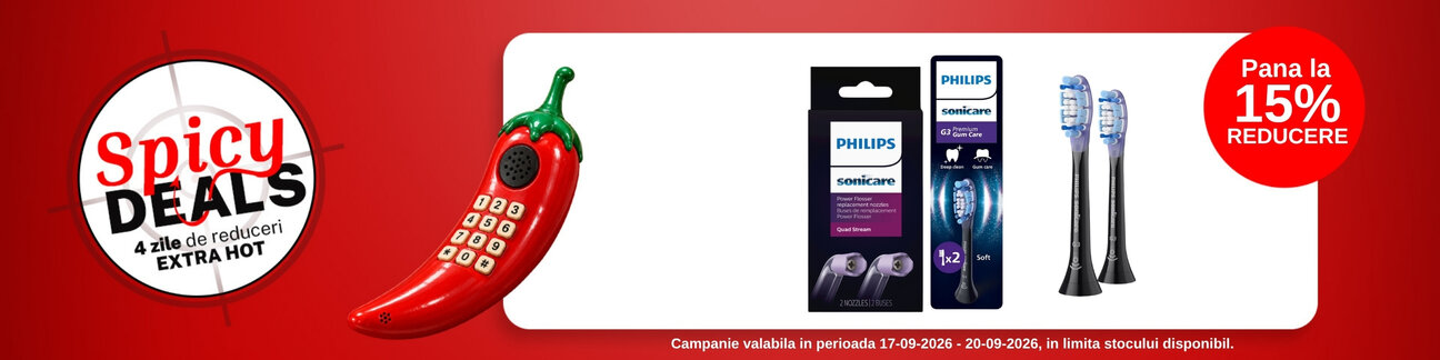 Spicy Deals cu pana la 15% reducere la Philips Sonicare