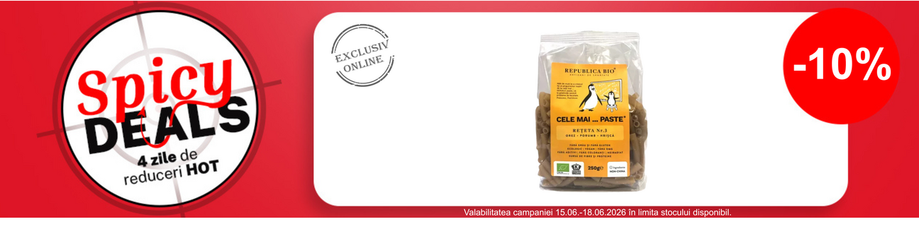 Spicy Deals cu reducere 10% la Republica Bio