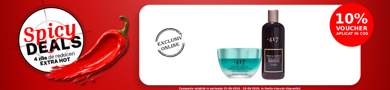 Spicy Deals cu voucher aplicat in cos 10% la Minus 417