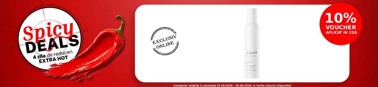 Spicy Deals cu voucher aplicat in cos 10% la Mjuuk