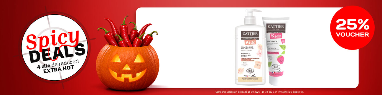 Spicy Deals cu voucher aplicat in cos 25% la Cattier