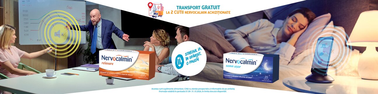 Transport Gratuit la Biofarm - Nervocalmin