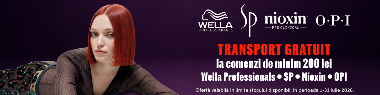 Transport gratuit la Nioxin, Opi si Wella Professionals