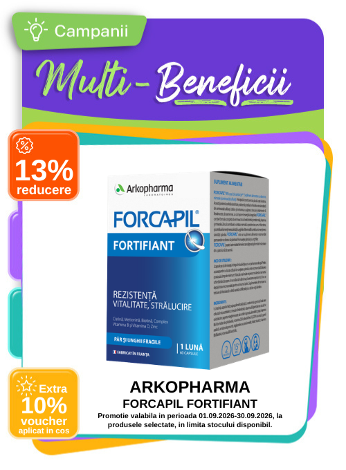 Multi-Beneficii la Arkopharma - Forcapil Fortifiant