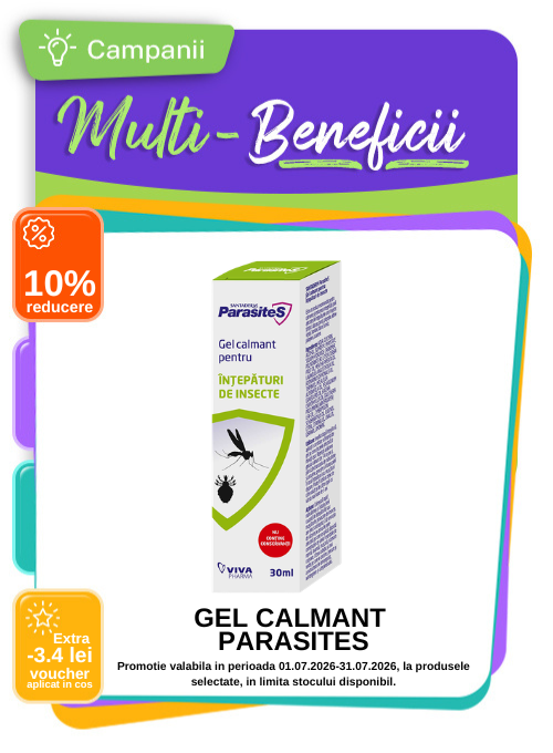 Multi-Beneficii la Gel calmant pentru intepaturi Parasites