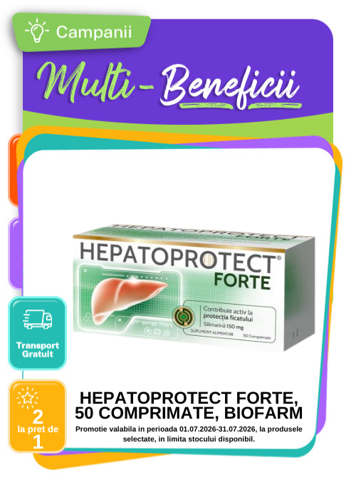 Multi-Beneficii la Hepatoprotect Forte