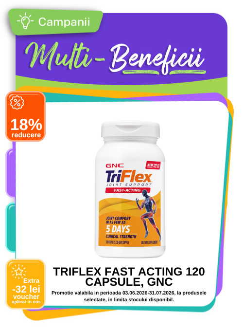 Multi-Beneficii la Triflex Fast Acting GNC