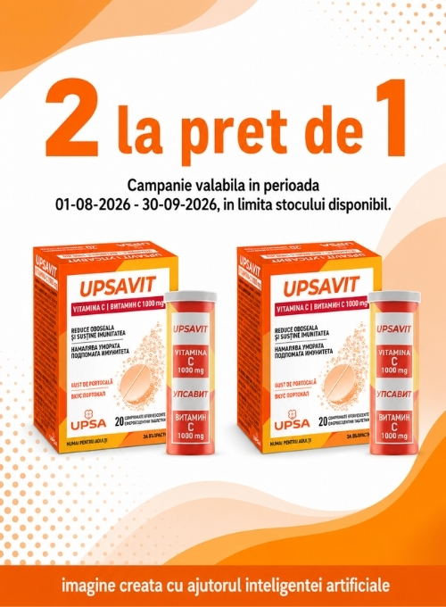 Promotie 2 la pret de 1 la Upsavit