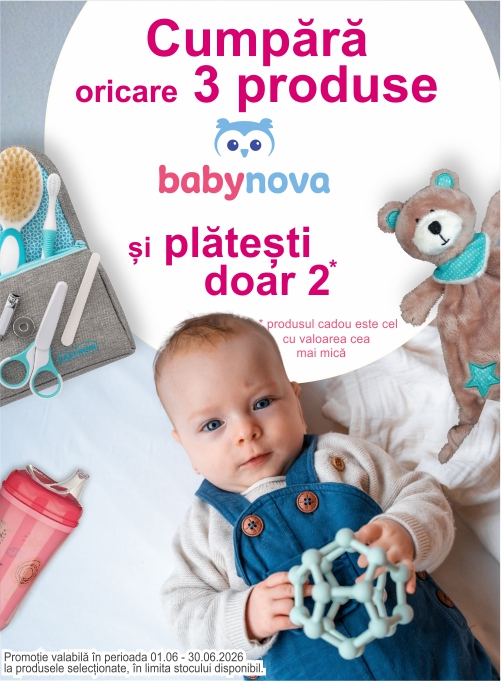 Promotie 3 la pret de 2 la Baby Nova si Dantistar
