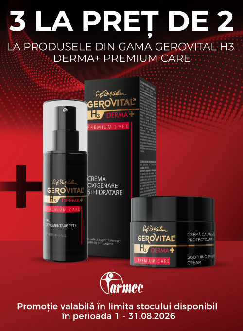 Promotie 3 la pret de 2 la Gerovital Derma+ premium Care