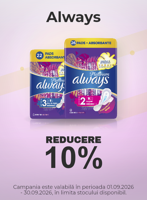Promotie cu 10% reducere la Always