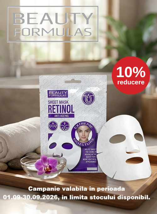 Promotie cu 10% reducere la Beauty Fromula Masca Servetel