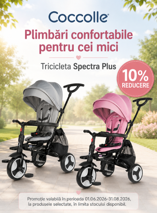 Promotie cu 10% reducere la Coccolle Tricicleta Spectra