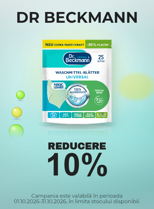 Promotie cu 10% reducere la Dr Beckmann