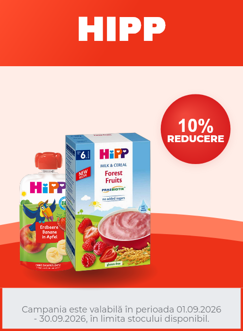 Promotie cu 10% reducere la Hipp