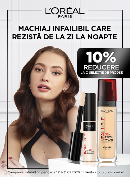 Promotie cu 10% reducere la L'Oreal Paris Makeup