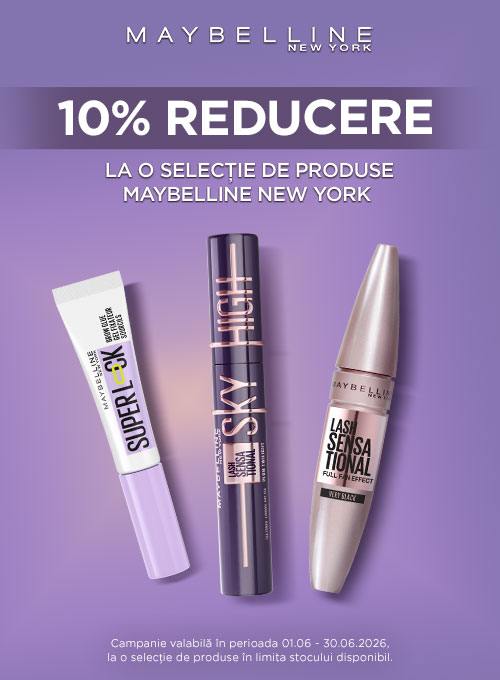 Promotie cu 10% reducere la Maybelline New York