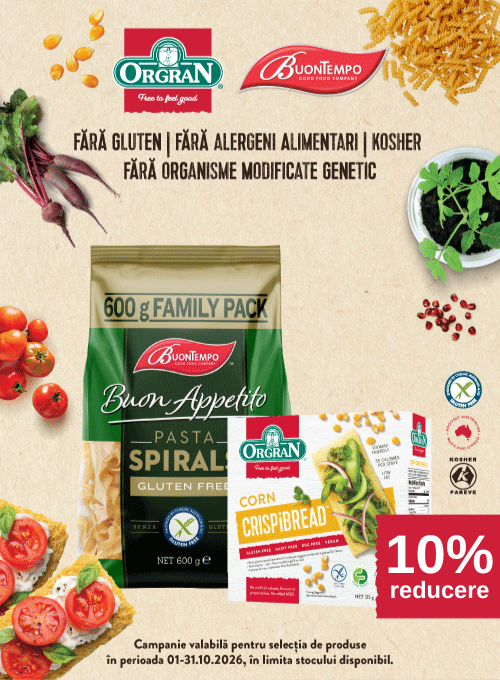 Promotie cu 10% reducere la Orgran