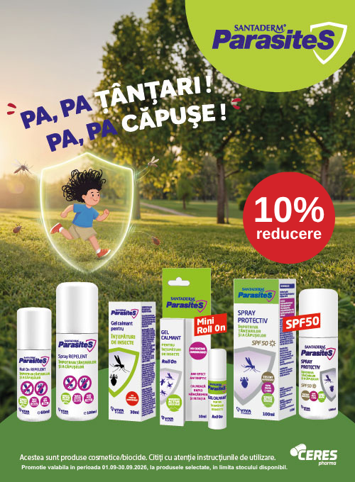 Promotie cu 10% reducere la Santaderm Parasites