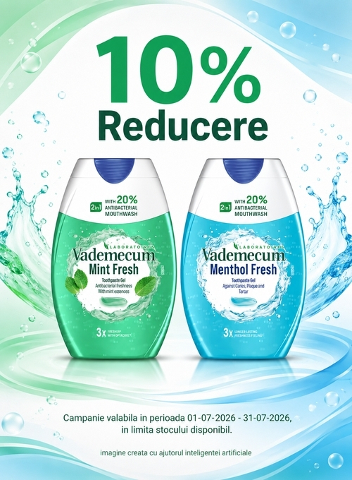 Promotie cu 10% reducere la Vademecum