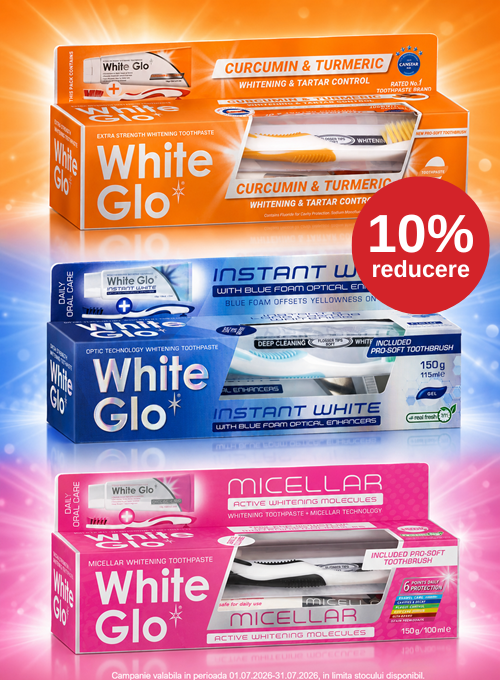 Promotie cu 10% reducere la White Glo