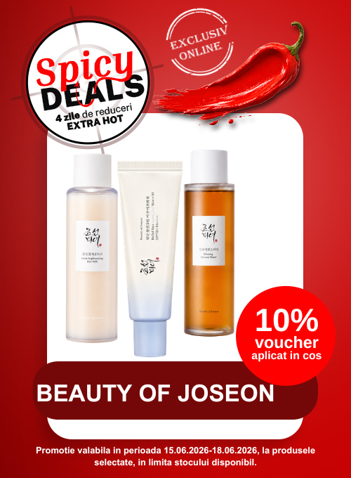 Promotie cu 10% voucher aplicat in cos la Beauty Of Joseon - Spicy Deals
