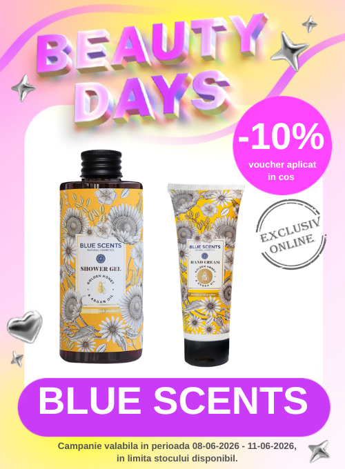 Promotie cu 10% voucher aplicat in cos la Blue Scents - Beauty Days