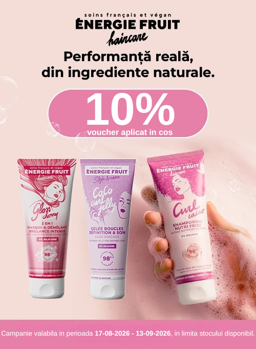 Promotie cu 10% voucher aplicat in cos la Energie Fruit - Back to School