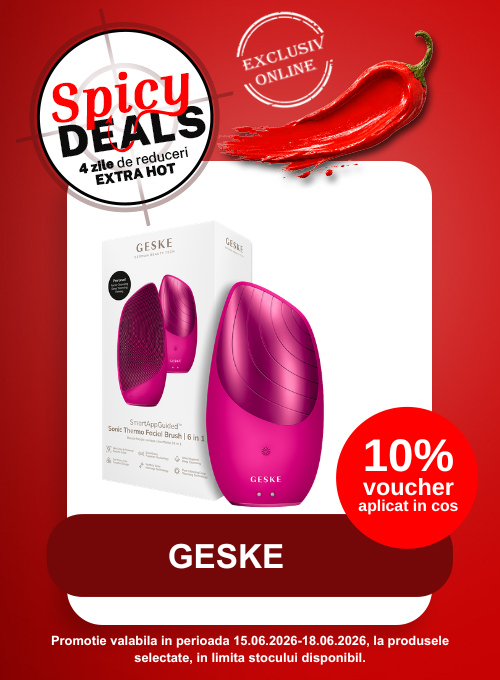Promotie cu 10% voucher aplicat in cos la Geske - Spicy Deals