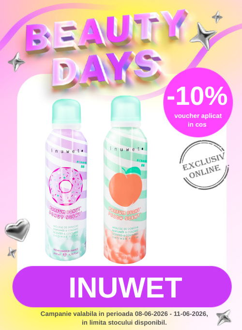 Promotie cu 10% voucher aplicat in cos la Inuwet Beauty Days