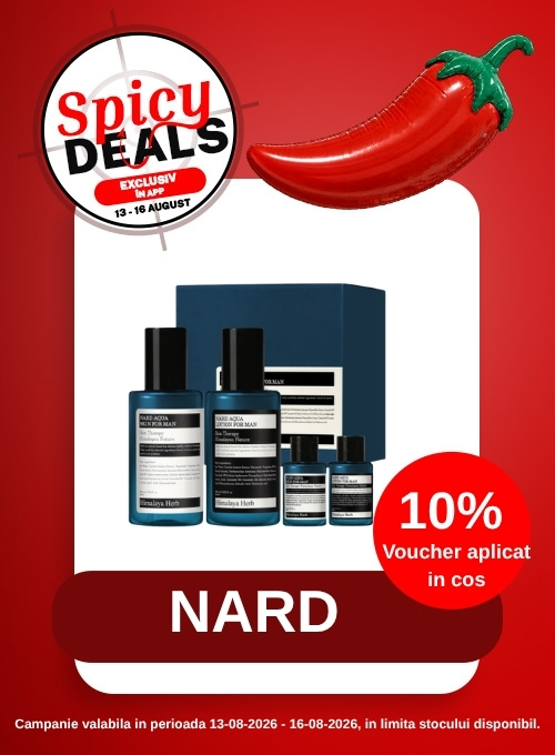 Promotie cu 10% voucher aplicat in cos la Nard- Spicy Deals