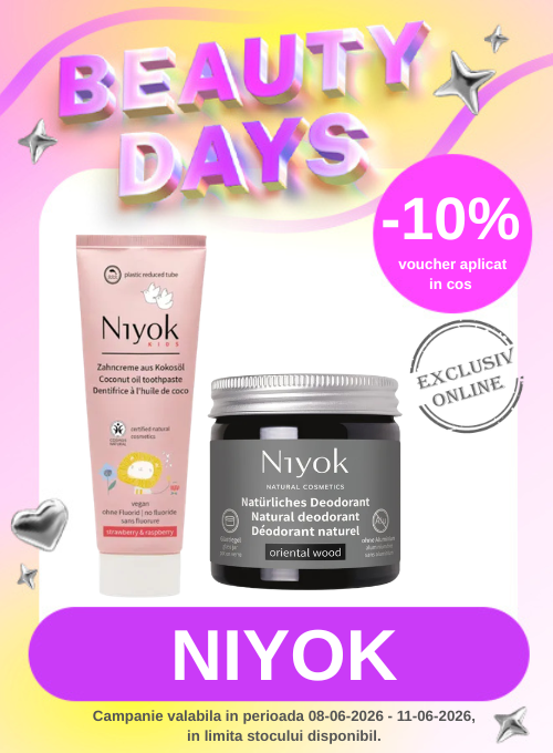 Promotie cu 10% voucher aplicat in cos la Niyok Beauty Days