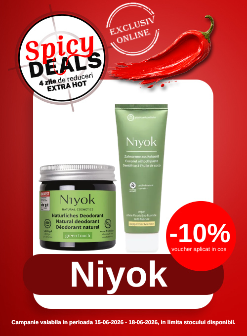 Promotie cu 10% voucher aplicat in cos la Niyok Spicy Deals
