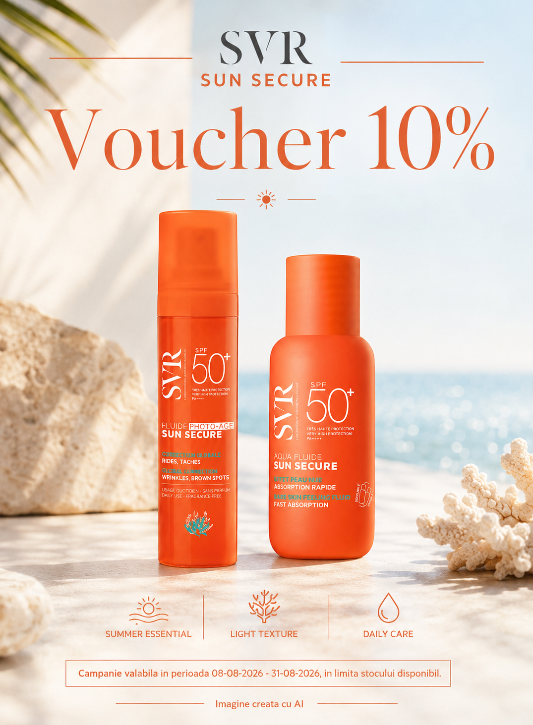 Promotie cu 10% voucher aplicat in cos la SVR