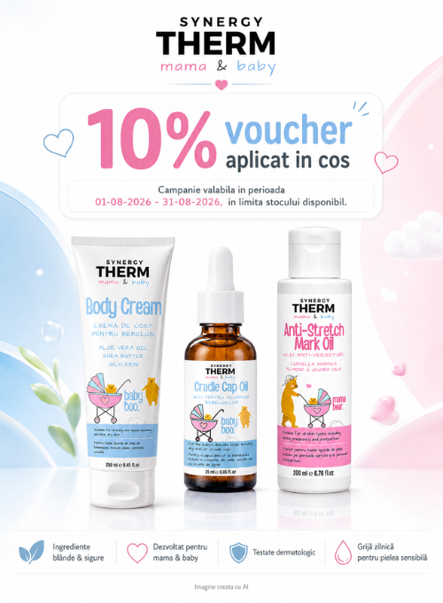 Promotie cu 10% voucher aplicat in cos la Synergy Therm