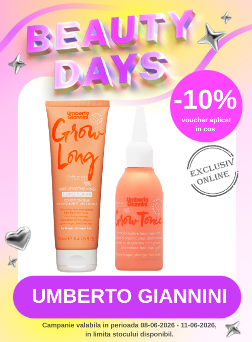 Promotie cu 10% voucher aplicat in cos la Umberto Gianinni Beauty Days