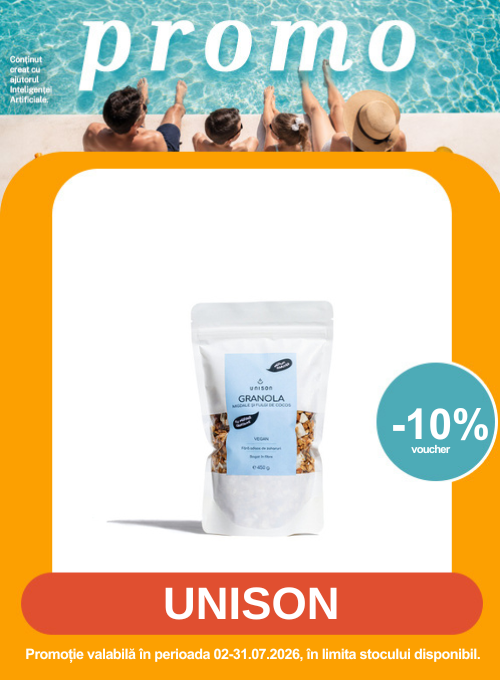 Promotie cu 10% voucher aplicat in cos la Unison